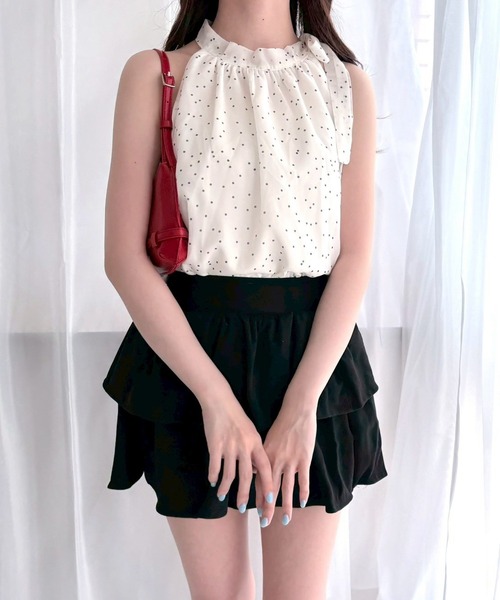merrylatte(メリーラテ)の「ドットシフォンリボンシャツ(シャツ/ブラウス・レディース・ドット・MEDIUM)」の8枚目の写真