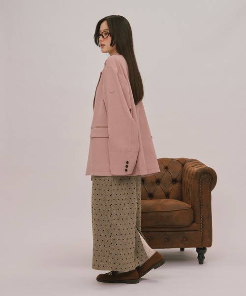 loin nuit(ロワンニュイ)の「assort pencil dress / アソートペンシルドレス(ジャンパースカート・レディース・グレー/ブラウン/ダークブラウン・FREE/SMALL)」の10枚目の写真