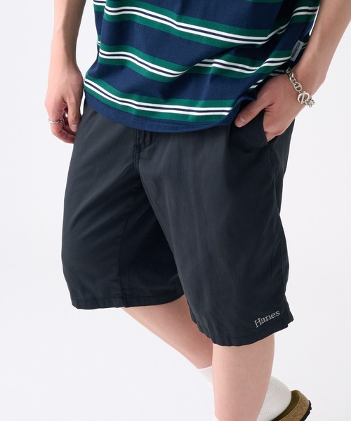 HANES(ヘインズ)の「【Hanes】チノクロスリラックスショートパンツ 067050(チノパンツ・メンズ・カーキ/ベージュ/ネイビー/ブラック・M/L/LL)」の2枚目の写真