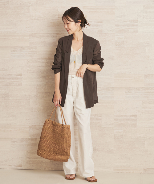 plage（プラージュ）の「organic cotton sheer ジャケット（その他アウター・レディース・ブラウン/ブラック・36/38）」の4枚目の写真