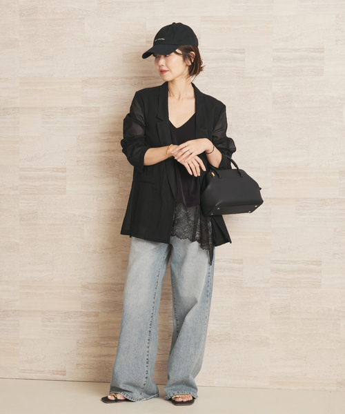plage（プラージュ）の「organic cotton sheer ジャケット（その他アウター・レディース・ブラウン/ブラック・36/38）」の5枚目の写真