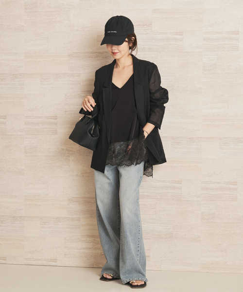 plage（プラージュ）の「organic cotton sheer ジャケット（その他アウター・レディース・ブラウン/ブラック・36/38）」の6枚目の写真