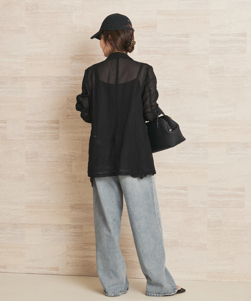 plage（プラージュ）の「organic cotton sheer ジャケット（その他アウター・レディース・ブラウン/ブラック・36/38）」の7枚目の写真