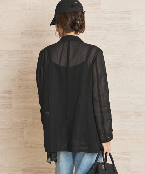 plage（プラージュ）の「organic cotton sheer ジャケット（その他アウター・レディース・ブラウン/ブラック・36/38）」の11枚目の写真