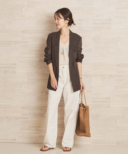 plage（プラージュ）の「organic cotton sheer ジャケット（その他アウター・レディース・ブラウン/ブラック・36/38）」の12枚目の写真