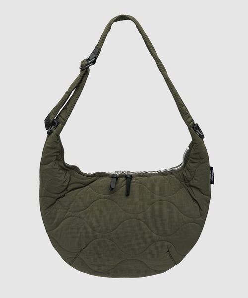 COMME des GARCONS HOMME(コム デ ギャルソン・オム)の「NYLON RIPSTOP QUILTING BAG(ショルダーバッグ・メンズ・ブラック/カーキ・ONE SIZE)」の2枚目の写真