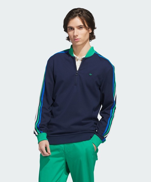 adidas(アディダス)の「オリジナルスゴルフ 3st HZ スウエット【adidas Golf/アディダスゴルフ】(スウェット・メンズ・ブルー系その他・3XL/XX-LARGE/LARGE/MEDIUM/SMALL/X-LARGE)」の1枚目の写真