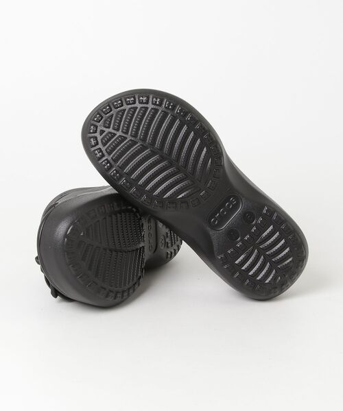 crocs(クロックス)の「crocs/クロックス SATURDAY PLATFORM SANDL W(サンダル・レディース・ピンク/ブラック・23cm/22cm/24cm)」の4枚目の写真