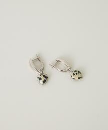 ダルメシアンハートモチーフピアス