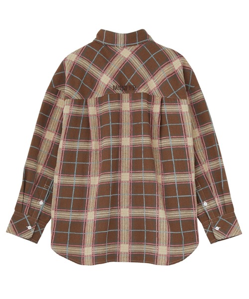 MILKFED.（ミルクフェド）の「LOGO PLAID SHIRT（シャツ/ブラウス・レディース・ブルー/ブラック/ブラウン・S/M）」の17枚目の写真