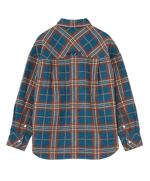 MILKFED.（ミルクフェド）の「LOGO PLAID SHIRT（シャツ/ブラウス・レディース・ブルー/ブラック/ブラウン・S/M）」の21枚目の写真
