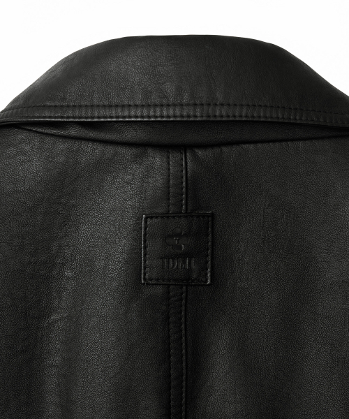 TTUDEMENT(トュードメント)の「FAUX LEATHER HALF JACKET_BLACK(ライダースジャケット・レディース・その他・SMALL/MEDIUM)」の6枚目の写真