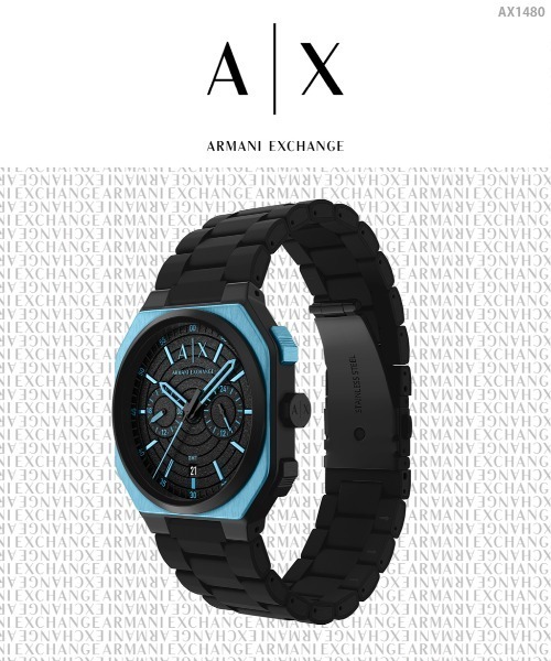 ARMANI EXCHANGE（アルマーニエクスチェンジ）の「アルマーニ・エクスチェンジ 腕時計 メンズ アナログ ステンレス AX1480（アナログ腕時計・メンズ・ブラック・FREE）」の9枚目の写真