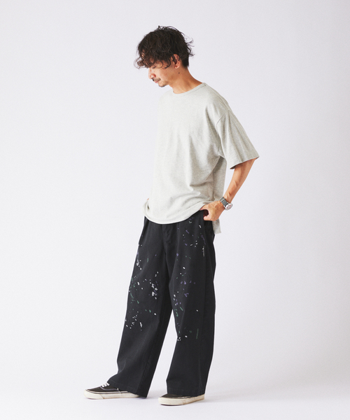JOURNAL STANDARD relume(ジャーナルスタンダード レリューム)の「トップメランジ スリット Tシャツ(Tシャツ/カットソー・メンズ・ホワイト系その他/ライトグレー/ナチュラル・MEDIUM/LARGE)」の13枚目の写真