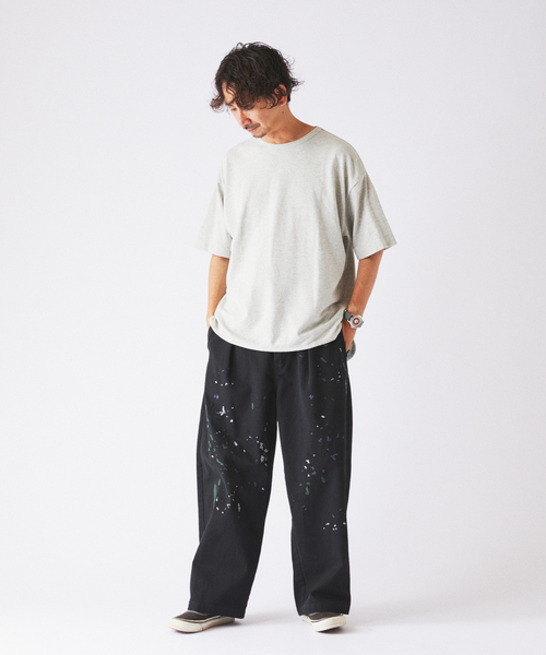 JOURNAL STANDARD relume(ジャーナルスタンダード レリューム)の「トップメランジ スリット Tシャツ(Tシャツ/カットソー・メンズ・ホワイト系その他/ライトグレー/ナチュラル・MEDIUM/LARGE)」の16枚目の写真