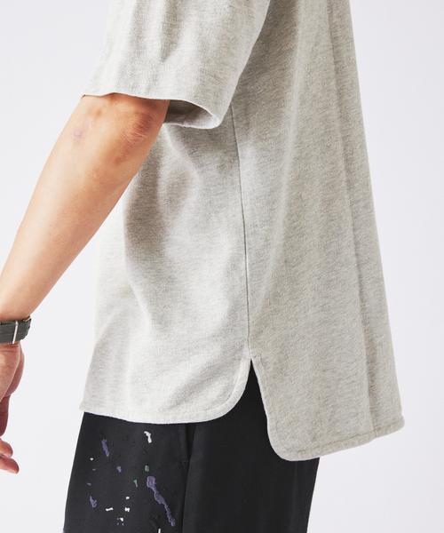 JOURNAL STANDARD relume(ジャーナルスタンダード レリューム)の「トップメランジ スリット Tシャツ(Tシャツ/カットソー・メンズ・ホワイト系その他/ライトグレー/ナチュラル・MEDIUM/LARGE)」の19枚目の写真