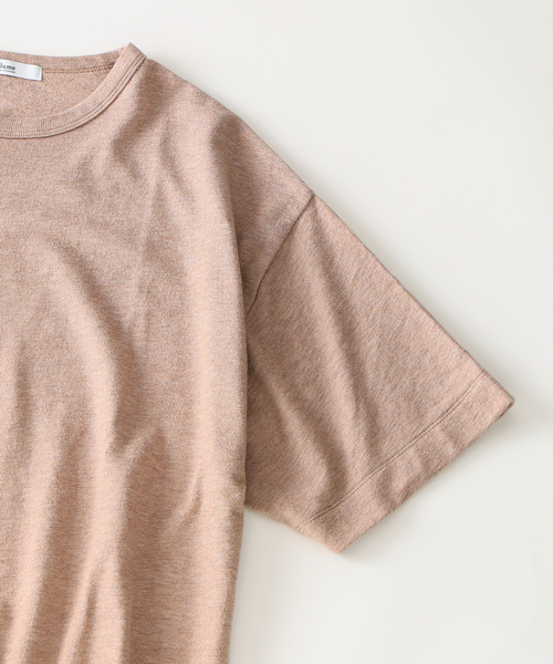 JOURNAL STANDARD relume(ジャーナルスタンダード レリューム)の「トップメランジ スリット Tシャツ(Tシャツ/カットソー・メンズ・ホワイト系その他/ライトグレー/ナチュラル・MEDIUM/LARGE)」の5枚目の写真