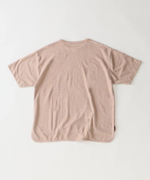 JOURNAL STANDARD relume(ジャーナルスタンダード レリューム)の「トップメランジ スリット Tシャツ(Tシャツ/カットソー・メンズ・ホワイト系その他/ライトグレー/ナチュラル・MEDIUM/LARGE)」の9枚目の写真