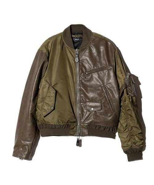 glamb(グラム)の「Combination MA-1 / コンビネーションMA-1(MA-1・メンズ・マルチ/ブラック/カーキ・S/M/L)」の7枚目の写真