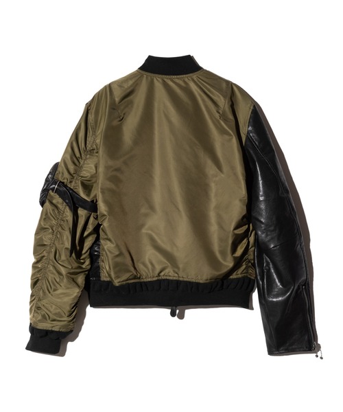 glamb(グラム)の「Combination MA-1 / コンビネーションMA-1(MA-1・メンズ・マルチ/ブラック/カーキ・S/M/L)」の5枚目の写真
