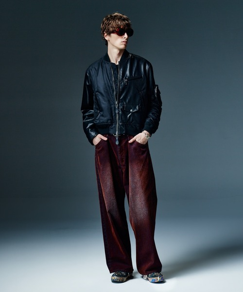 glamb(グラム)の「Combination MA-1 / コンビネーションMA-1(MA-1・メンズ・マルチ/ブラック/カーキ・S/M/L)」の8枚目の写真