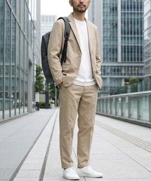 ANPAS（アンパス）の「Tailored Jacket & Pants Matching Set / 2Bテーラードジャケット&スラックス セットアップ メンズ スーツ ビジカジ ビジネス オケージョン セレモニー セットアップ 上下セット（セットアップ）」
