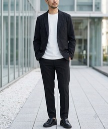 ANPAS（アンパス）の「Tailored Jacket & Pants Matching Set / 2Bテーラードジャケット&スラックス セットアップ メンズ スーツ ビジカジ ビジネス オケージョン セレモニー セットアップ 上下セット（セットアップ）」