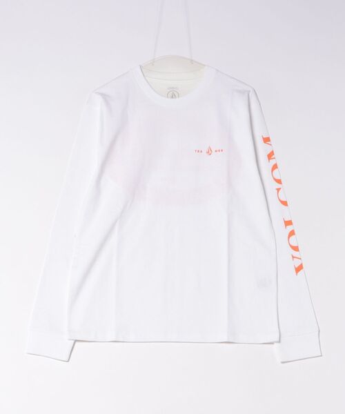 VOLCOM(ボルコム)の「VOLCOM/ボルコム MONTREY LS ロンT BG052051(Tシャツ/カットソー・メンズ・ホワイト/ブラック・M/L)」の2枚目の写真