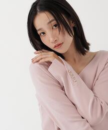 NATURAL BEAUTY BASIC | 総針ベーシックシリーズ長袖 Vネックニット(ニット/セーター)