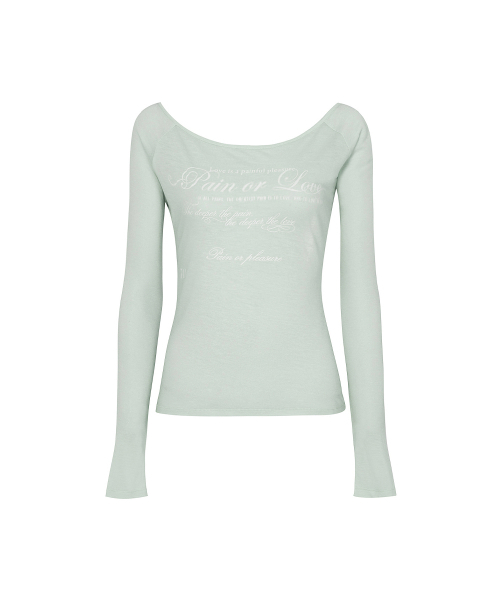 PAIN OR PLEASURE(ペインオアプレジャー)の「FOG TOP mint(Tシャツ/カットソー・レディース・その他・SMALL/MEDIUM)」の1枚目の写真