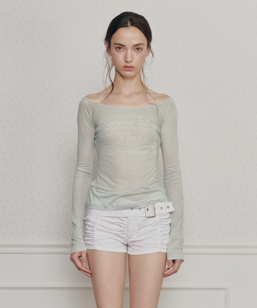 PAIN OR PLEASURE(ペインオアプレジャー)の「FOG TOP mint(Tシャツ/カットソー・レディース・その他・SMALL/MEDIUM)」の2枚目の写真