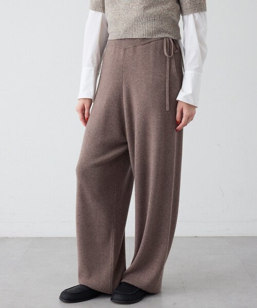 THE PAUSE（ザ ポーズ）の「【THE PAUSE】バルーンニットパンツ/セットアップ可（その他パンツ・レディース・モカ/チャコールグレー・FREE）」の2枚目の写真