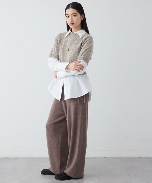 THE PAUSE（ザ ポーズ）の「【THE PAUSE】バルーンニットパンツ/セットアップ可（その他パンツ・レディース・モカ/チャコールグレー・FREE）」の9枚目の写真