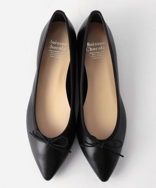 Boisson Chocolat（ボワソンショコラ）の「BFC ポインテッドバレエフラット（バレエシューズ・レディース・グレー/ベージュ/ケリー/ブラック/その他1/その他2・22.5cm/22cm/24cm/23.5cm/25cm/23cm/24.5cm）」の6枚目の写真