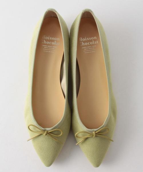 Boisson Chocolat（ボワソンショコラ）の「BFC ポインテッドバレエフラット（バレエシューズ・レディース・グレー/ベージュ/ケリー/ブラック/その他1/その他2・22.5cm/22cm/24cm/23.5cm/25cm/23cm/24.5cm）」の4枚目の写真
