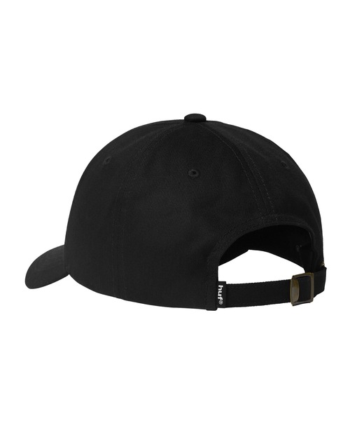 HUF(ハフ)の「89 TT LOGO 6 PANEL CV HAT(キャップ・メンズ・ブラック×ホワイト・O/S)」の3枚目の写真
