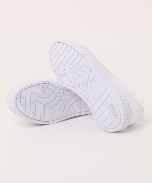 PUMA(プーマ)の「PUMA プーマ CARINA MIA レディーススニーカー 厚底シューズ(キャリーナミア) 408861 01 プーマホワイト/シナバー(スニーカー・レディース・ホワイト・22.5cm/23.5cm/24.5cm/23.0cm/24.0cm/25.0cm)」の3枚目の写真