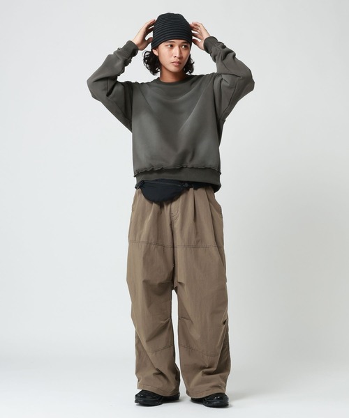 RAGEBLUE（レイジブルー）の「SPRAY PROCESSED COMPACT TERRY SWEATSHIRT/スプレー加工コンパクト裏毛スウェット（スウェット・メンズ・ブラック/グレー/ネイビー・MEDIUM/LARGE）」の19枚目の写真