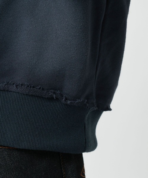 RAGEBLUE（レイジブルー）の「SPRAY PROCESSED COMPACT TERRY SWEATSHIRT/スプレー加工コンパクト裏毛スウェット（スウェット・メンズ・ブラック/グレー/ネイビー・MEDIUM/LARGE）」の7枚目の写真
