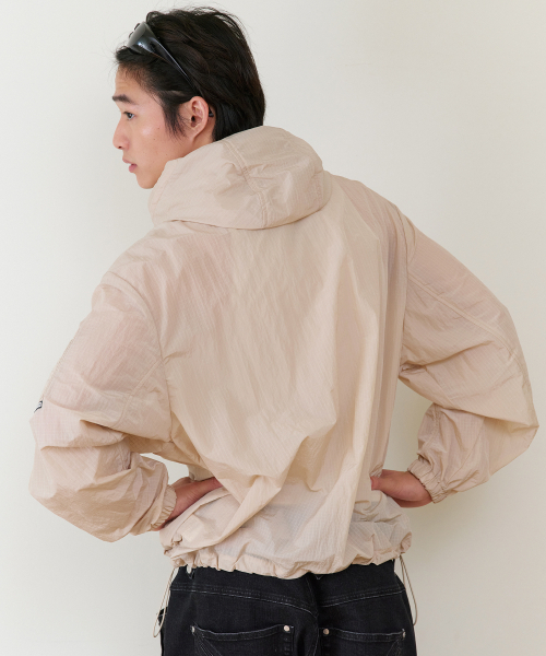 THEVINYLHOUSE(ザバイニルハウス)の「RIBSTOP SHEER WINDBREAKER BEIGE(ナイロンジャケット・メンズ・その他・SMALL/MEDIUM/LARGE)」の2枚目の写真
