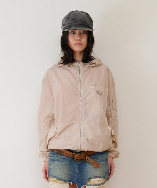 THEVINYLHOUSE(ザバイニルハウス)の「RIBSTOP SHEER WINDBREAKER BEIGE(ナイロンジャケット・メンズ・その他・SMALL/MEDIUM/LARGE)」の9枚目の写真
