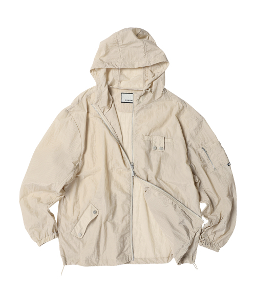 THEVINYLHOUSE(ザバイニルハウス)の「RIBSTOP SHEER WINDBREAKER BEIGE(ナイロンジャケット・メンズ・その他・SMALL/MEDIUM/LARGE)」の15枚目の写真