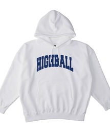 NOBOUND(ノーバウンド) プルパーカー メンズ スウェット ビッグシルエット HIGHBALL ハイボール リカー お酒 ロゴ プリント プルオーバーパーカー フーディー スエット トップス レディース ユニセックス
