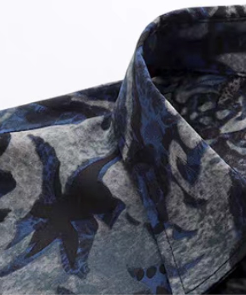 U:UME（ユーム）の「Vintage Baroque Floral Shirt（シャツ/ブラウス・メンズ・ブルー・X-LARGE/LARGE/MEDIUM/SMALL）」の3枚目の写真