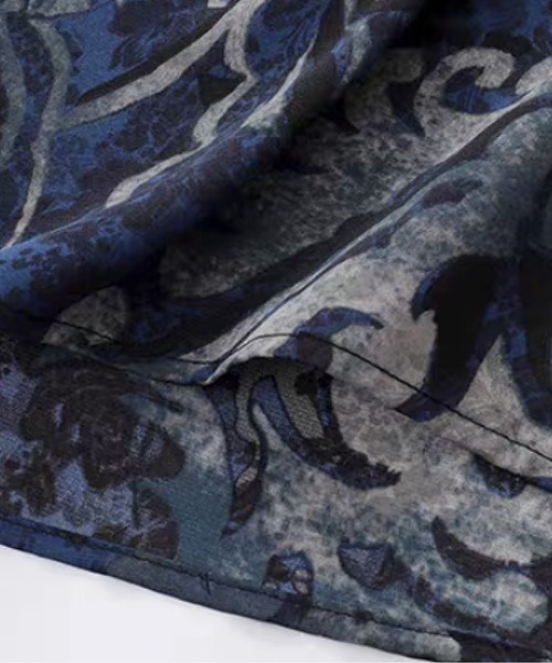U:UME（ユーム）の「Vintage Baroque Floral Shirt（シャツ/ブラウス・メンズ・ブルー・X-LARGE/LARGE/MEDIUM/SMALL）」の6枚目の写真