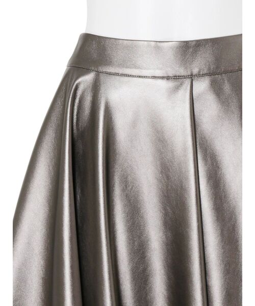 UN3D.(アンスリード)の「FAKE LEATHER ASYMME LAYERED PT / フェイクレザーアシメレイヤードパンツ(その他パンツ・レディース・ブラック/シルバー・38/36)」の13枚目の写真