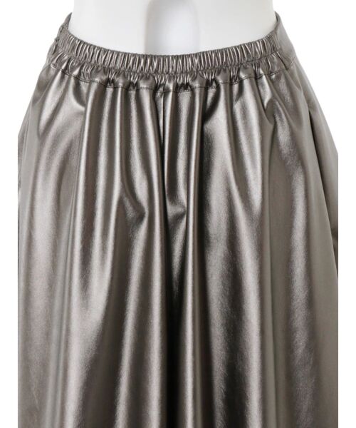 UN3D.(アンスリード)の「FAKE LEATHER ASYMME LAYERED PT / フェイクレザーアシメレイヤードパンツ(その他パンツ・レディース・ブラック/シルバー・38/36)」の14枚目の写真