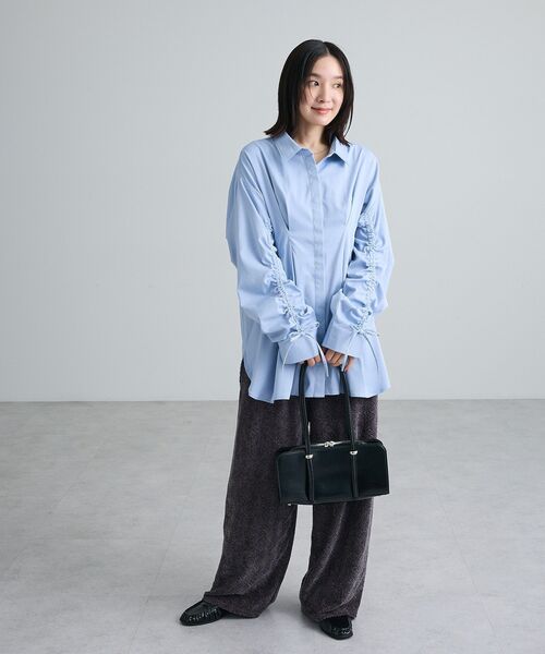 Green Parks(グリーンパークス)の「ベロアレースカットパンツ(その他パンツ・レディース・ブラウン/ホワイト系その他2/チャコールグレー・FREE)」の14枚目の写真