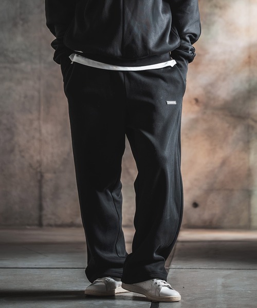 GLIMCLAP(グリムクラップ)の「mp15500-Bonded-Boa Sweat Wide-Straight Pants スウェットパンツ(212-055-gla-cg)(スウェットパンツ・メンズ・ブラック×グレー/グレー系その他/ミックスグレー/ブラック・S/L/M)」の5枚目の写真