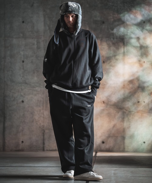 GLIMCLAP(グリムクラップ)の「mp15500-Bonded-Boa Sweat Wide-Straight Pants スウェットパンツ(212-055-gla-cg)(スウェットパンツ・メンズ・ブラック×グレー/グレー系その他/ミックスグレー/ブラック・S/L/M)」の8枚目の写真